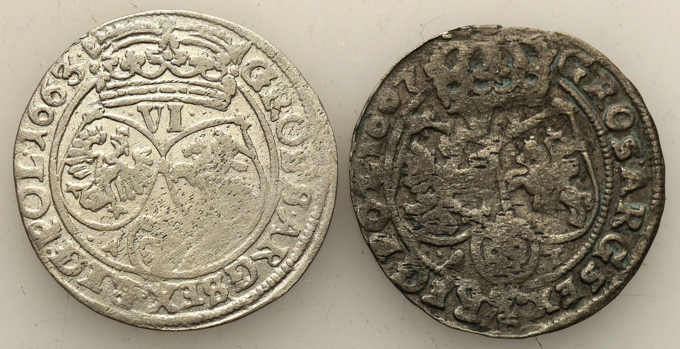 Jan II Kazimierz. Szóstak (6 groszy) 1663, 1667 AT